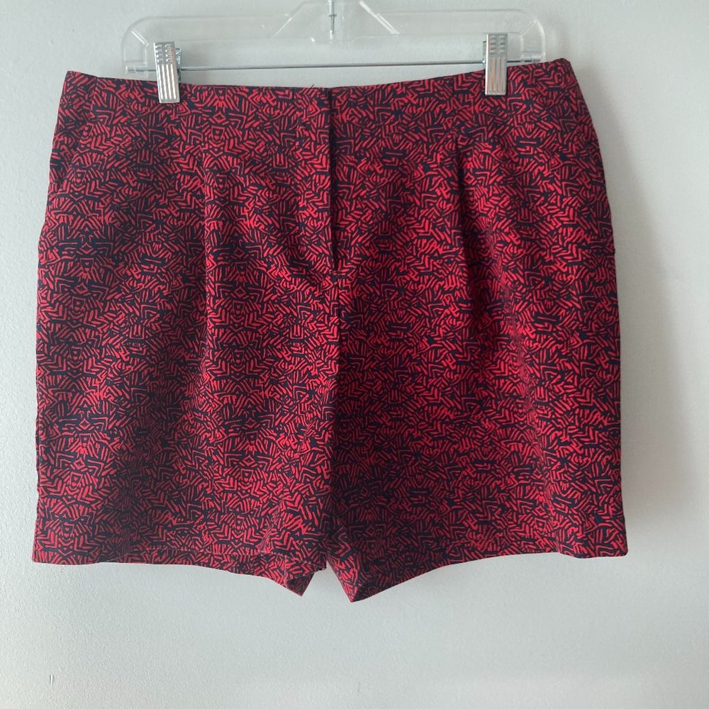 Geo Pattern High Rise Shorts - Size 8